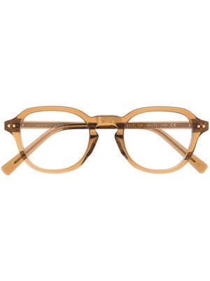 Epos round-frame optical glasses - Brown
