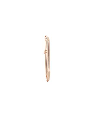 Equality Hook Plain 14k Rose Gold Earring, Single