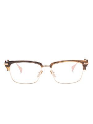 EQUE.M Bobber S square-frame glasses - Brown