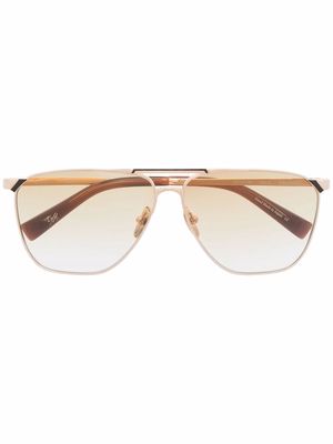 EQUE.M Inheritance pilot-frame sunglasses - Gold