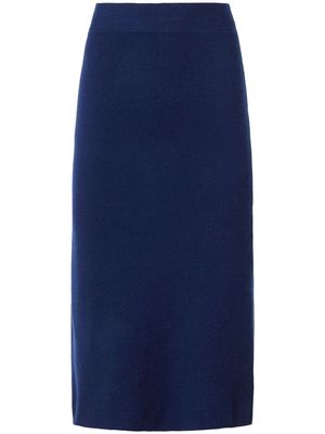 Equipment A-line knitted midi skirt - Blue