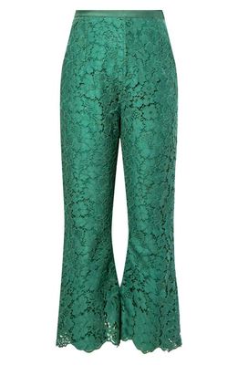 Equipment Ange Lace High Waist Pants in Bistro Green