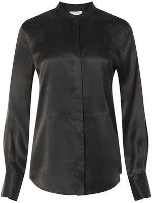 Equipment Brielle long-sleeve silk shirt - Black