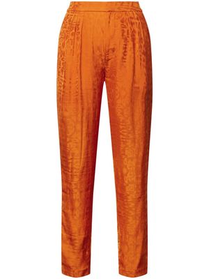 Equipment Cooper jacquard straight-leg trousers - Orange