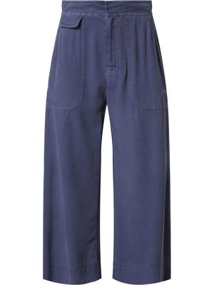 Equipment Danie silk cropped trousers - Blue