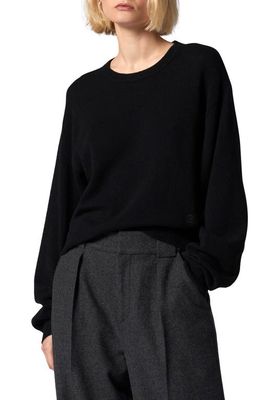 Equipment Elodie Crewneck Cashmere Sweater in True Black