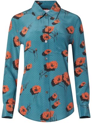 Equipment floral polka-dot print shirt - Blue