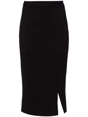 Equipment high-waist midi pencil skirt - Black