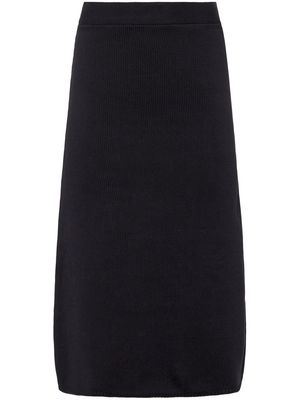 Equipment knitted A-line skirt - Black