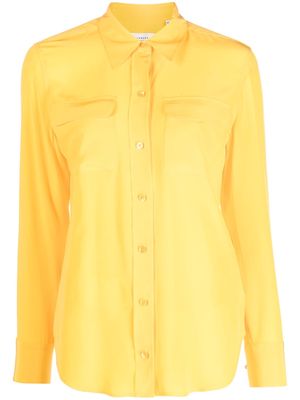 Equipment long-sleeve silk shirt - Yellow