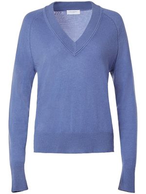 Equipment Maddlene V-neck cashmere jumper - Blue