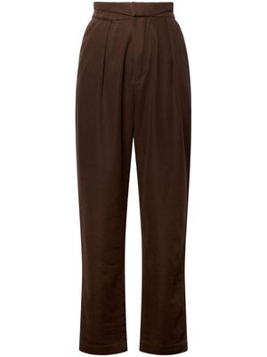 Equipment Nathan high-waisted trousers - Brown