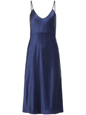Equipment Sabelia silk slip dress - Blue