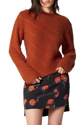 Equipment Seranon Wool Cable Sweater in Rooibos Tea