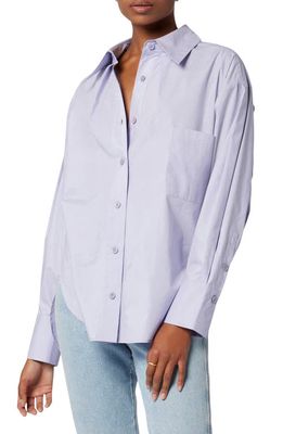Equipment Sergine Pleat Sleeve Button-Up Shirt in Languid Lavender