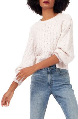 Equipment Stefania Cable Stitch Wool Sweater in Brazilian Sand
