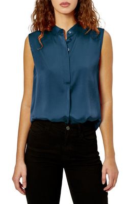 Equipment Therese Sleeveless Silk Top in Eclipse