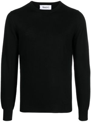 ERALDO crew-neck merino-wool jumper - Black