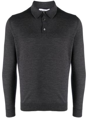 ERALDO merino-wool polo shirt - Grey
