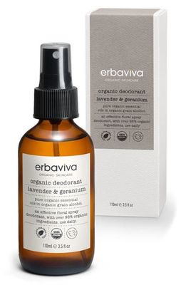 Erbaviva Jasmine & Grapefruit Organic Deodorant Spray in Lavender Geranium