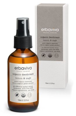 Erbaviva Jasmine & Grapefruit Organic Deodorant Spray in Lemon Sage 