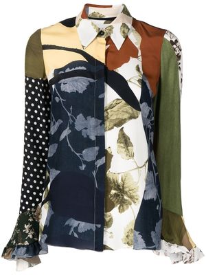 Erdem Alaric floral-print silk blouse - Multicolour