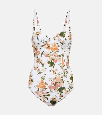 Erdem Amilia floral swimsuit
