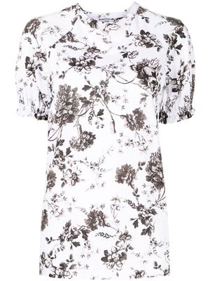 Erdem Beatrice floral-print cotton T-shirt - White