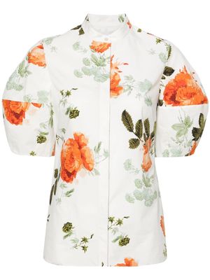 Erdem Cavendish floral-print shirt - White