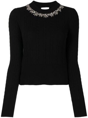 Erdem Dorina crystal-embellished jumper - Black