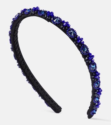 Erdem Embellished silk headband