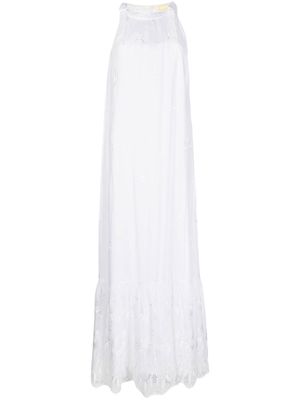 Erdem floral-embroidered dress - White