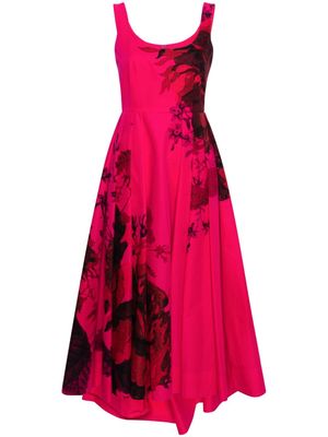 Erdem floral-print A-line maxi dress - Pink