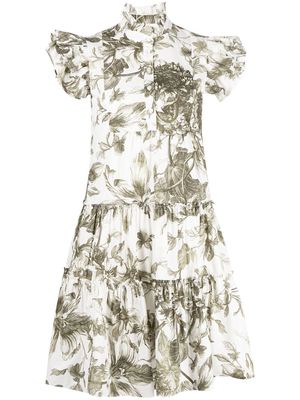 Erdem floral-print cotton dress - White