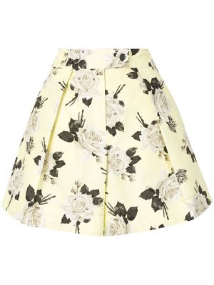 Erdem floral-print tailored shorts - Multicolour