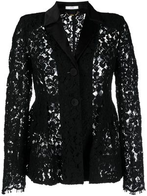 Erdem Florina floral lace jacket - Black