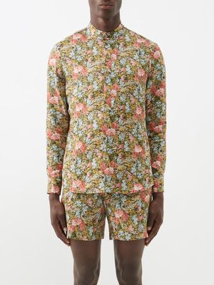 Erdem - Julian Floral-print Linen Shirt - Mens - Multi