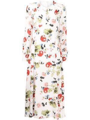 Erdem Leigh floral-print dress - White