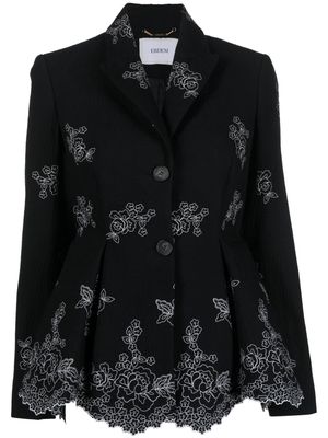 Erdem Marlene embroidered peplum jacket - Black