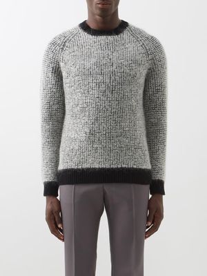 Erdem - Noel Wool-blend Sweater - Mens - Black Multi