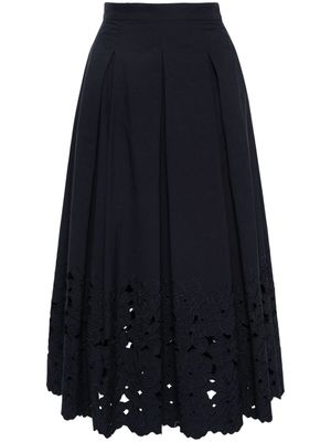 Erdem pleated midi skirt - Blue