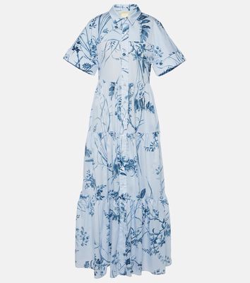 Erdem Printed cotton poplin maxi dress