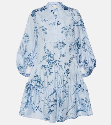 Erdem Printed cotton poplin shirt dress