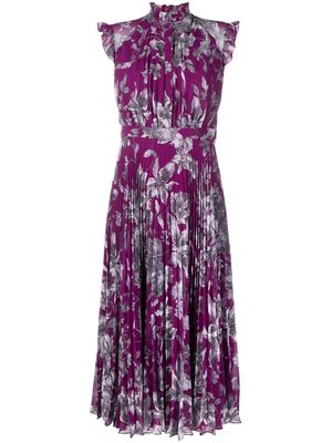 Erdem Roisin floral-print midi dress - Purple