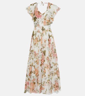 Erdem Theophila floral cotton and silk maxi dress