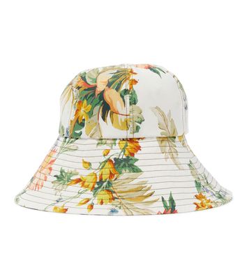 Erdem Vacation floral cotton bucket hat