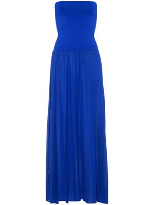 ERES Ankara strapless maxi dress - Blue