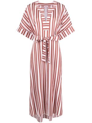 ERES Bamboleo striped maxi dress - Brown