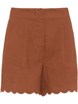 ERES Chéri linen shorts - Brown