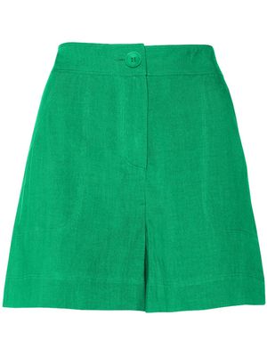 ERES Correct linen shorts - Green